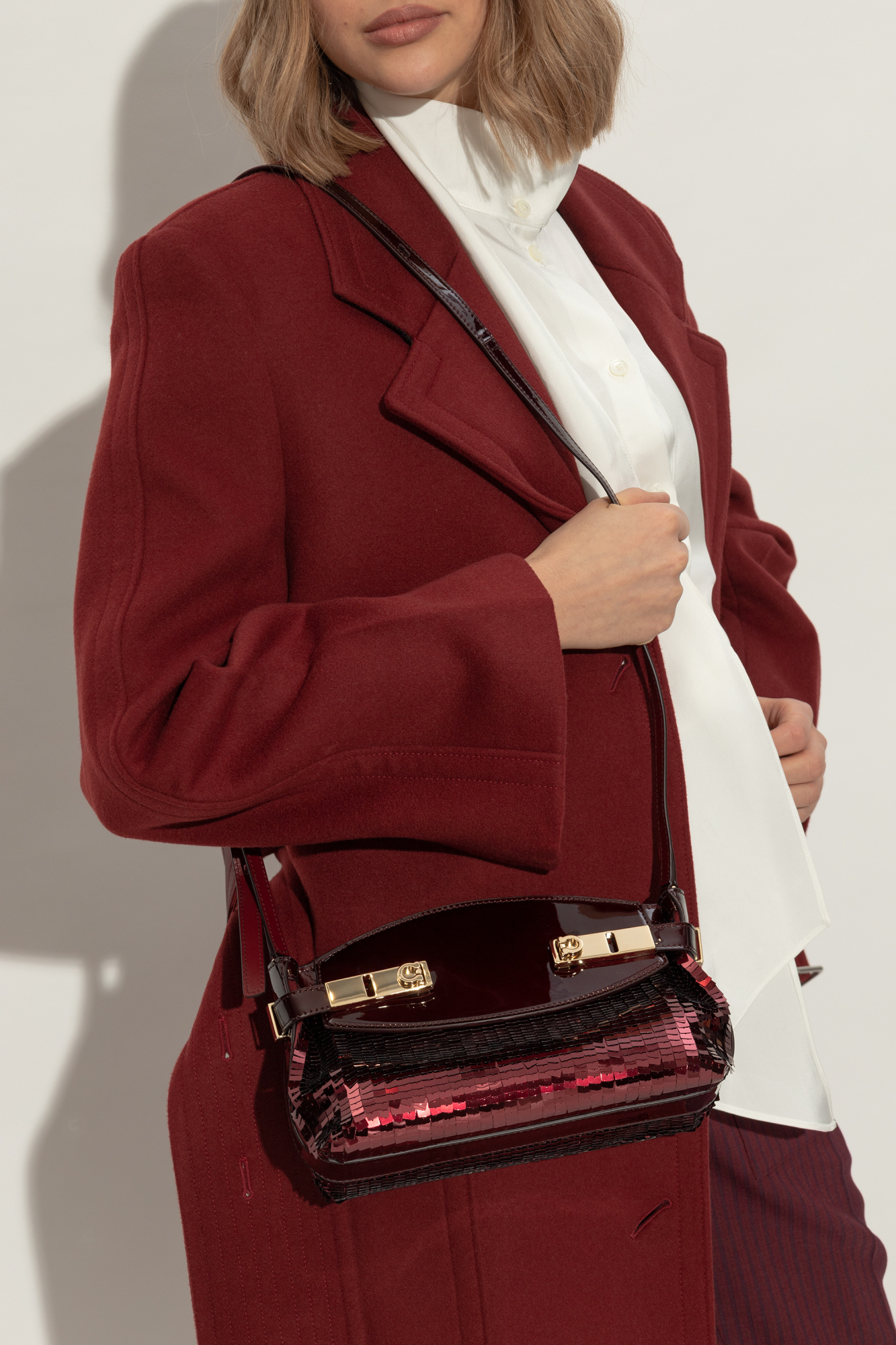 Burgundy Shoulder bag Hug FERRAGAMO - Vitkac Italy
